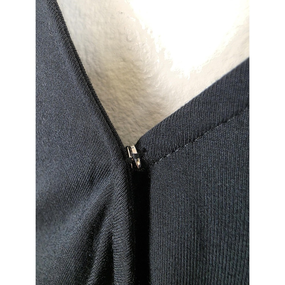 Skinnygirl Jumpsuit Womens XL Miranda Black Pockets Tie Waist Stretch Lounge - Picture 3 of 16